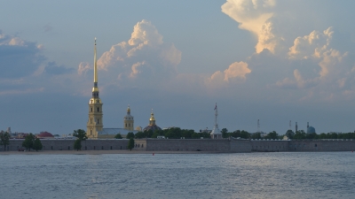 Петропавловская крепость за час до заката_2