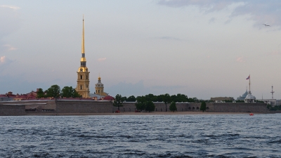 Петропавловская крепость за час до заката_3